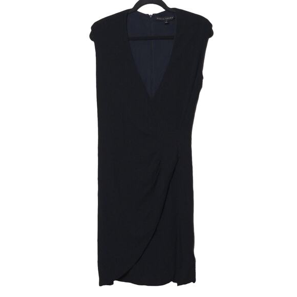 Ralph Lauren Black Label Sheath Dress Black Stretch Sleeveless Viscose Zip 8 - Picture 1 of 11